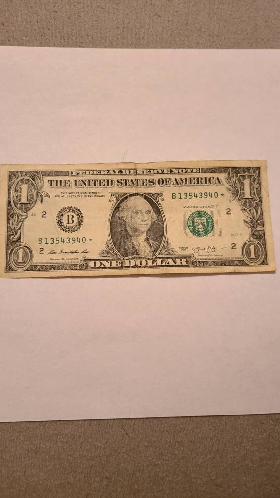 Star Note Dollar Bill Etsy