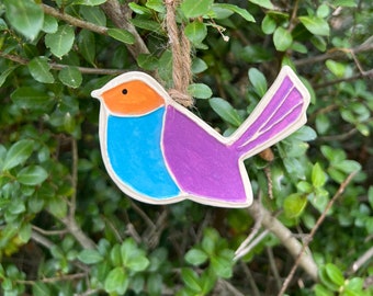 Canary Ornament / Ceramic Bird / Ornament