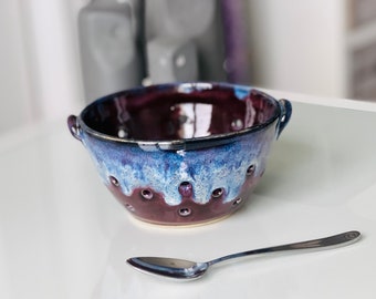 Berry bowl in purple and blue