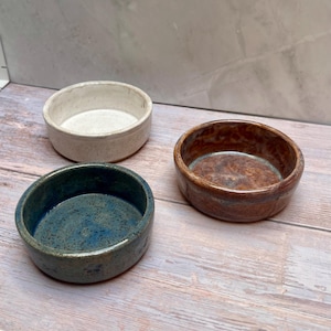 Handmade Trio of Small Ceramic Bowls