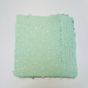Carta fatta a mano – 10 fogli Verde chiaro