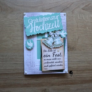 Glückwunschkarte zur Hochzeit Hochzeitskarte