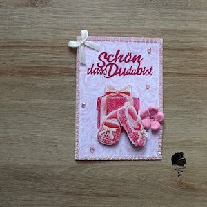 Karte zur Geburt Baby Mädchen