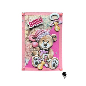 Karte zur Geburt Baby Mädchen