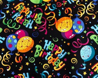 Happy Birthday Fabric - 1/4 yard