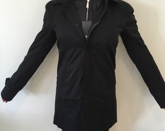 Black raincoat