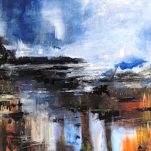 Original painting directly from the artist&#39;s studio. Acrylic on canvas