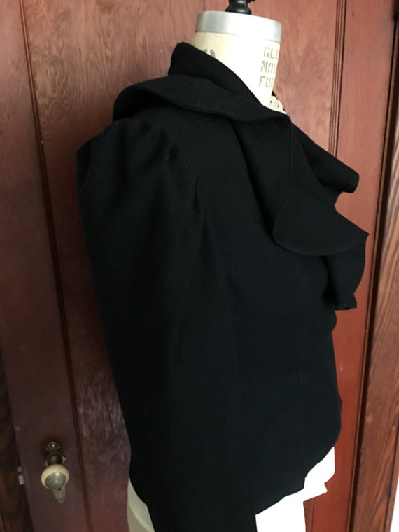 1980's BIS brand fitted jacket | Vintage Black Wo… - image 7