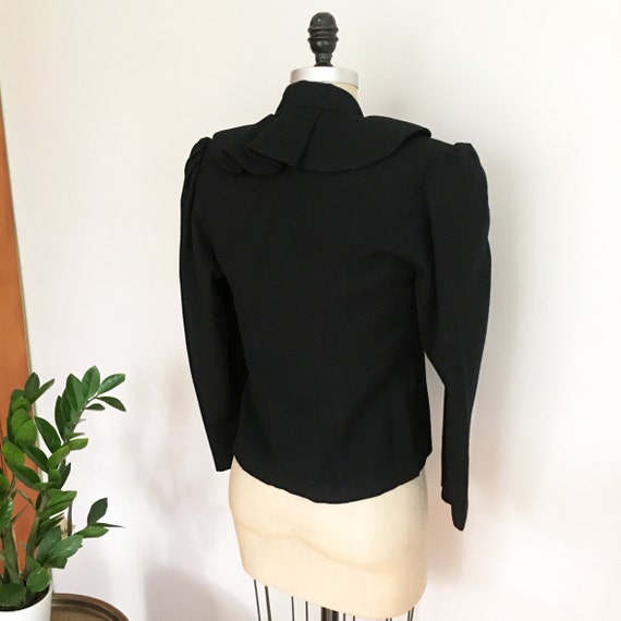 1980's BIS brand fitted jacket | Vintage Black Wo… - image 10