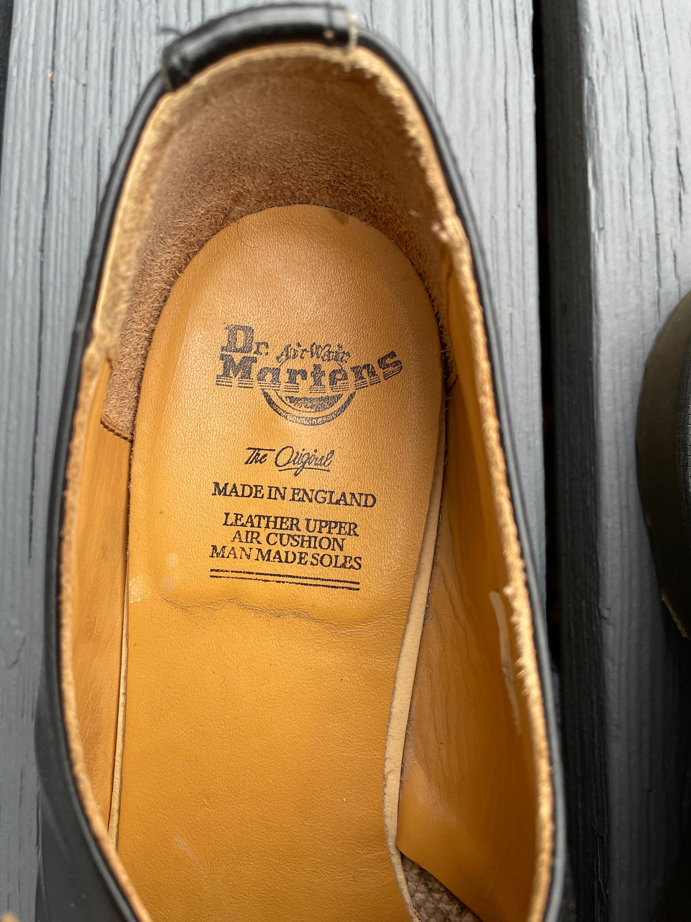 Dr. Martens Slip On Loafers Mens Size 9 Black Good Made In England Vintage DM\'s 1461 Vintage Made in England Oxford Shoes in Black | Dr. Martens main image 4