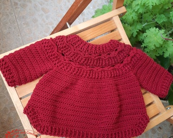 Crochet baby sweater