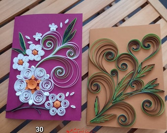 Boutique quilling cards