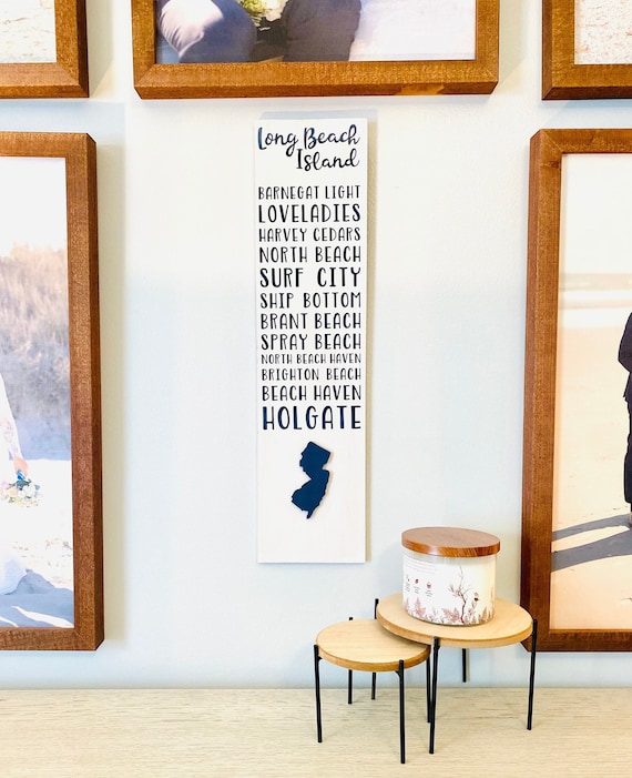 Long Beach Island Beaches Sign - Etsy