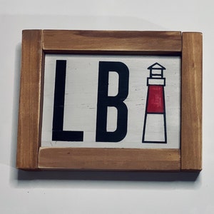 LBI Old Barney Small Framed Sign