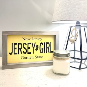 Acrylic NJ State License Plate Sign
