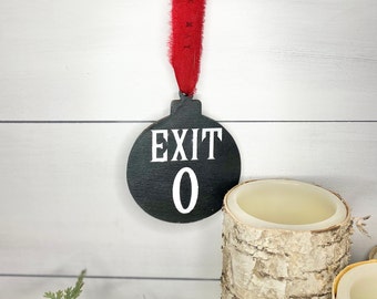 Exit 0 Christmas Ornament