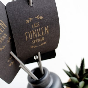 Laat vonken stempel