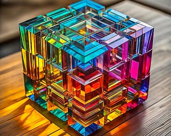 Crystal Cube-2 (DIGITAL PRINT)
