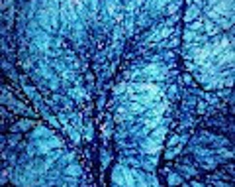 Sparkling Blue Trees (Digital Download)
