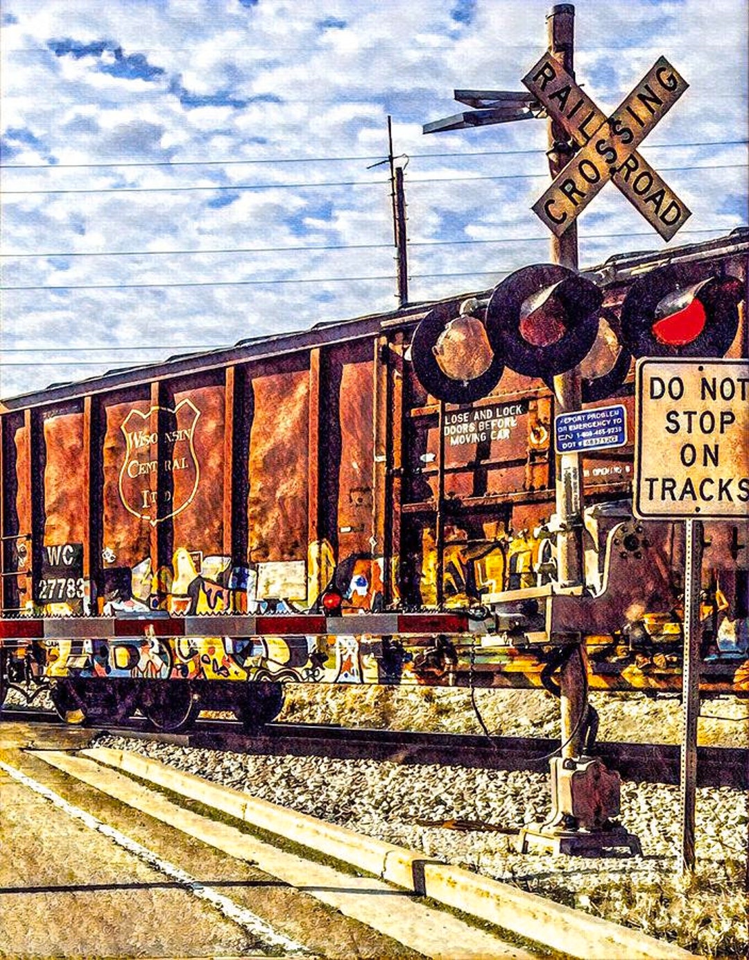Railroad Crossing - Etsy