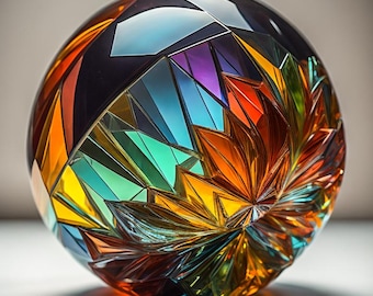 Rainbow Sphere-3 (DIGITAL DOWNLOAD for PRINT)