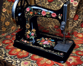 Vintage Sewing Machine (DIGITAL DOWNLOAD)