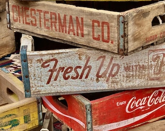 Vintage Soda Pop Crates