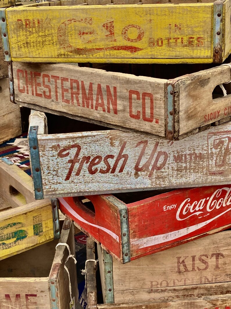 Vintage Soda Pop Crates zdjęcie 1