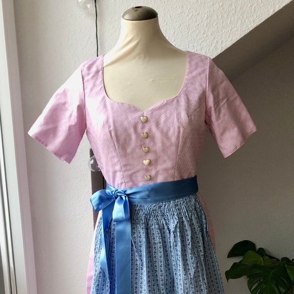 Vintage Dirndl 2-teilig Krüger Dirndl Gr. 38/ US 6 >bitte Maße beachten<