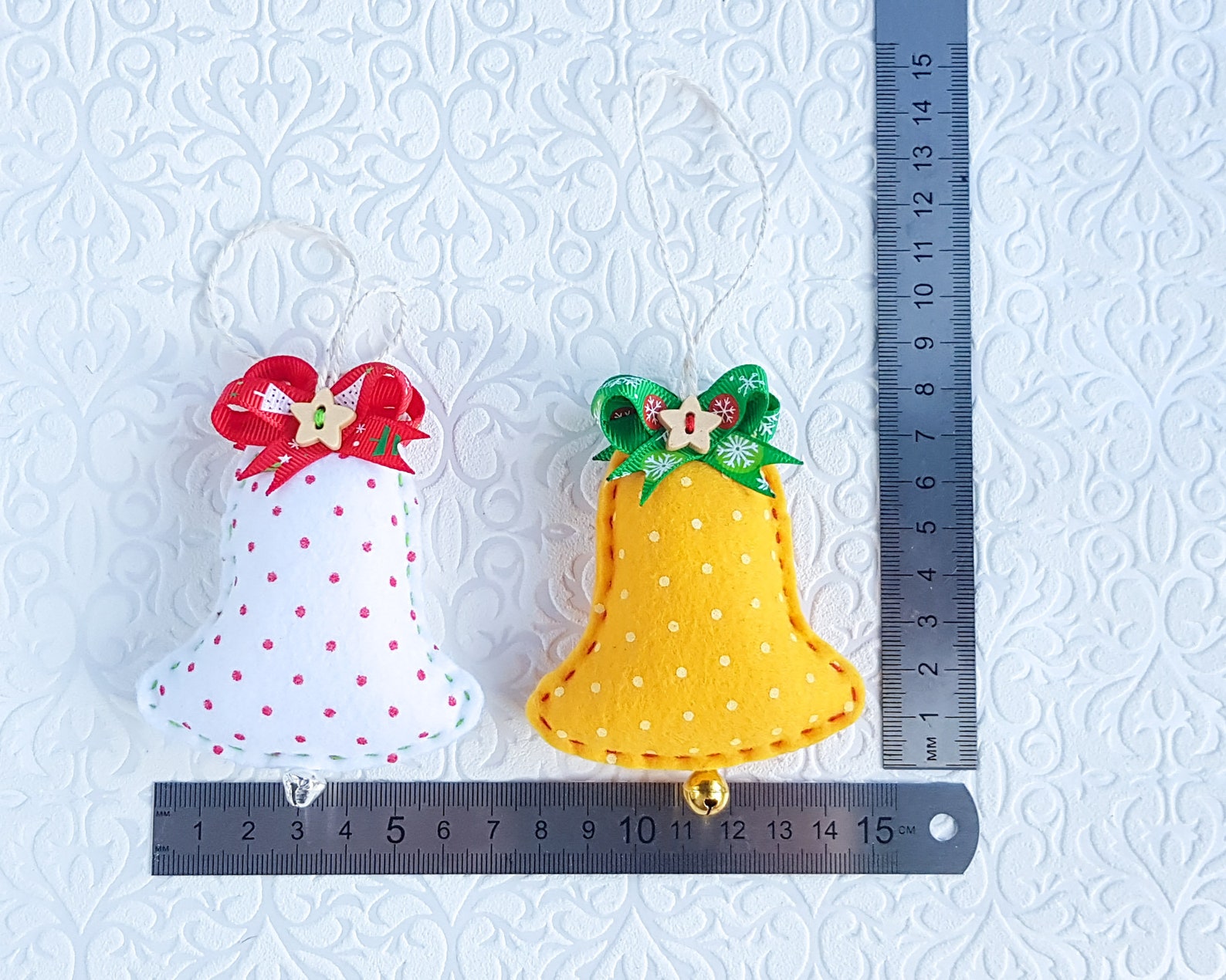 Christmas bell Soft felt ornament Felt christmas toy Christmas Etsy