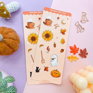 Autumn Harvest Vinyl Stickers | Cottagecore Witchy Planner Stickers