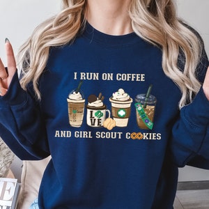 Girl Scout Sweatshirt, Girl Scout Cookies Coffee, Girl Scout Troop Jacket, Girl Scout Cookies, Adult Unisex