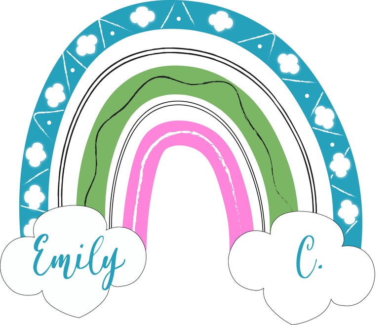Girl Scout Rainbow SVG PNG Digital Download Cricut Decal Etsy