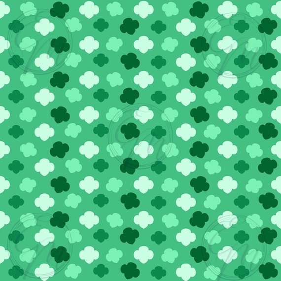 Daisy Girl Scout Trefoil Pattern