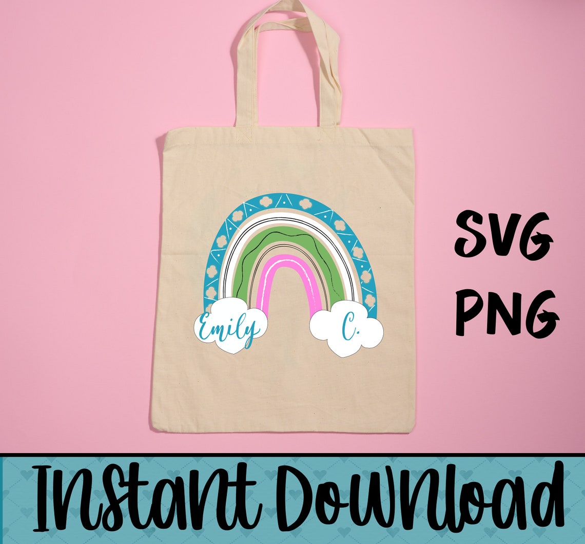 Girl Scout Rainbow SVG PNG Digital Download Cricut Decal Etsy