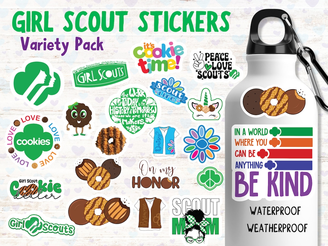 Girl Scout Stickers, Girl Scout Scrapbook/water Bottle/planner Stickers