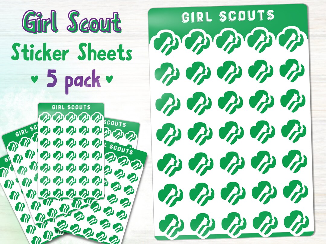Girl Scout Planner Stickers, Girl Scout Logo, Girl Scout Clipart, Girl ...