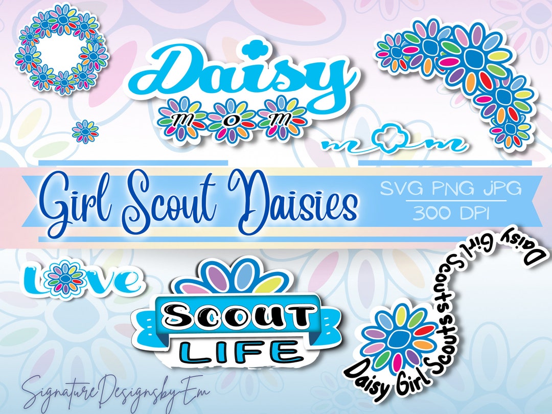 Daisy Girl Scout SVG Daisy Clipart Girl Scout PNG Planner Etsy