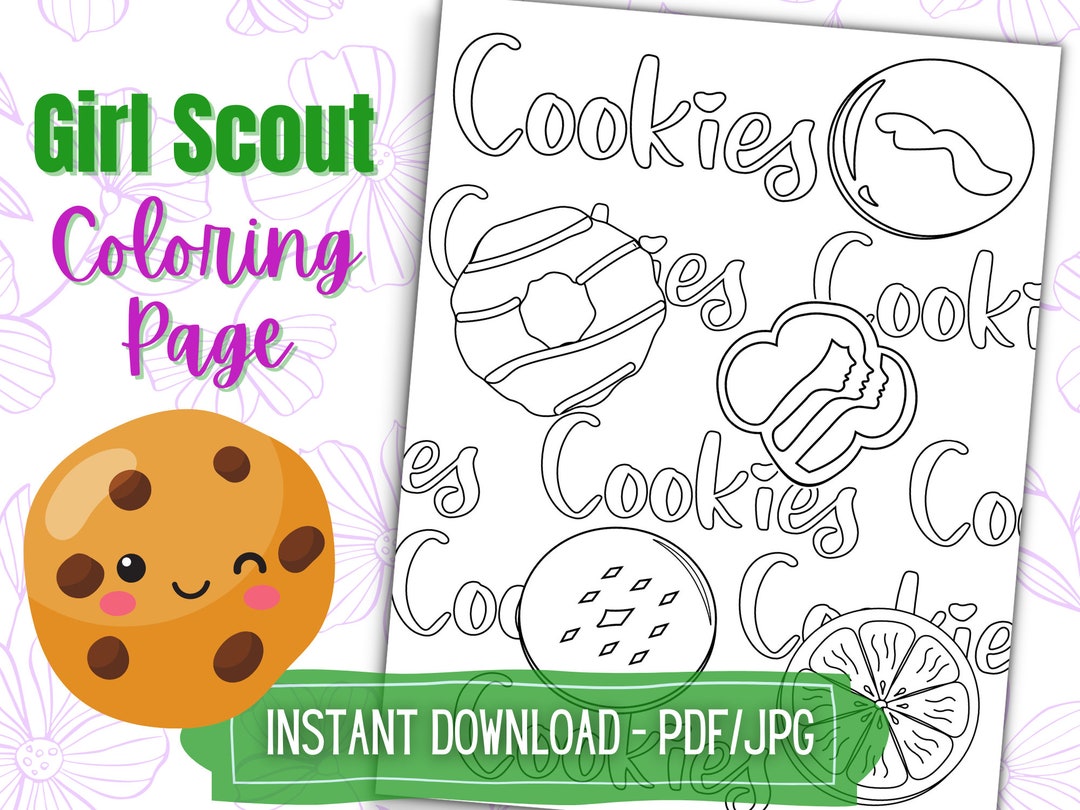 Girl Scout Coloring Page Printable Coloring Pages for Daisy, Brownie ...