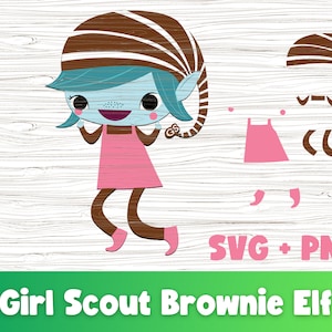 Girl Scout Brownie SVG, Brownie Elf PNG, Cut File, Cricut or Silhouette ...