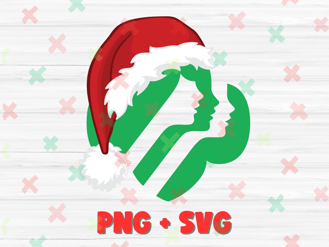 Girl Scout SVG, Girl Scout PNG, Christmas Girl Scout, Christmas Clipart ...