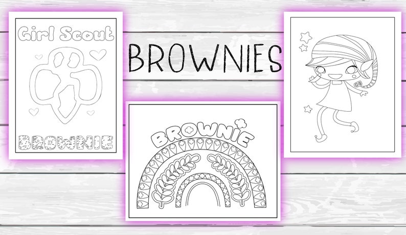 Girl Scout Coloring Pages Printable Coloring Pages for Girl - Etsy