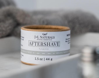 Shea Butter + Grapeseed Oil | Unscented Aftershave Balm | natural mens aftershave lotion unique beard grooming kits best gifts for him