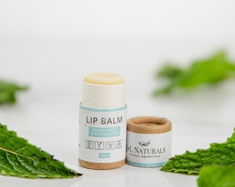 Presenter till lärare | Pepparmynta + Eukalyptus | Veganskt läppbalsam | naturligt läppbalsam hemgjort läppsmör med noll avfall, chapstick, bästa presenten till henne
