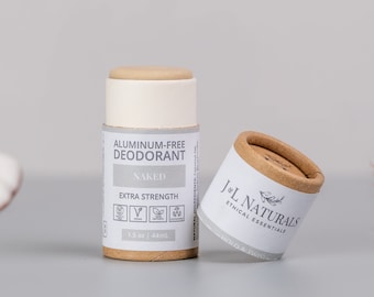 Unscented | Mini Travel Deodorant | vegan and natural deodorant stick suitable for men and women unique zero waste personal care