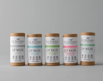 Set balsamo per labbra naturale, burro di cacao vegano, pacchetto lucidalabbra, accessori per la mamma, balsamo per labbra a spreco zero, balsamo per labbra al burro di karitè, cura labbra naturale