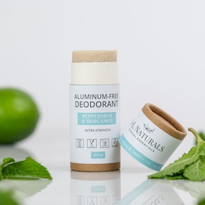 Peppermint + Bergamot | Zero Waste Deodorant For Sensitive Skin | all natural & vegan deodorant stick best self care gift for her