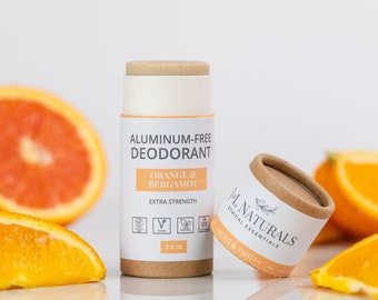 Orange + Bergamot | Vegan Deodorant | all natural deodorant tubes zero waste vegan self care gifts for her by JnLNaturals