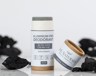 Activated Charcoal | Natural Deodorant | zero waste deodorant tubes unique spa girls weekend favors