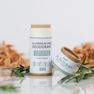Rosemary + Cedarwood | Natural Deodorant | vegan zero waste deodorant stick unique gift for mom